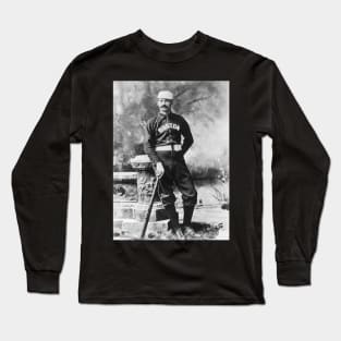 Vintage Sports Photo, Boston Baseball Player Long Sleeve T-Shirt